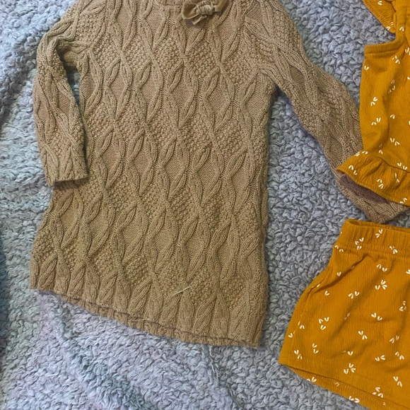 Max Studio Other - Max Studio Tan Cable Knit Sweater Dress